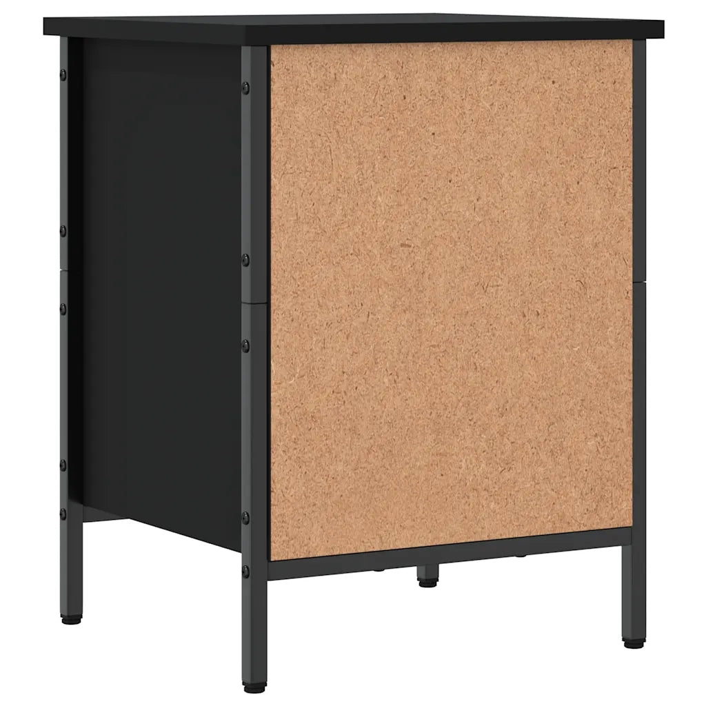 Scarpiera | Mobile per scarpe Nera 38x35x50 cm in Legno Multistrato