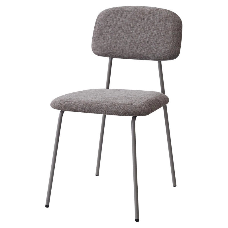 Set di 4 Sedie Brenda 45x44x81,5cm In Tessuto Tortora