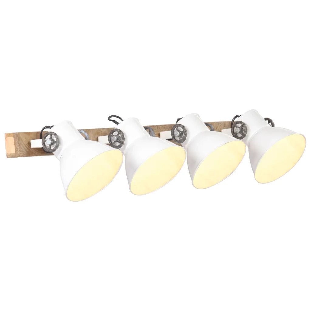 Lampada da Parete Stile Industriale Bianca 90x25 cm E27 cod mxl 60043