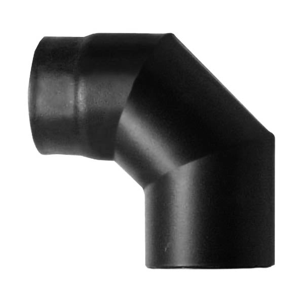 Curva 90 DN 130 smaltato 600 gradi stufa a legna CE Made in Italy