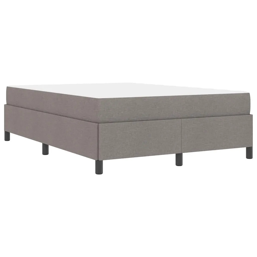 vidaXL Letto a molle Tortora e Nero 140 x 200 cm
