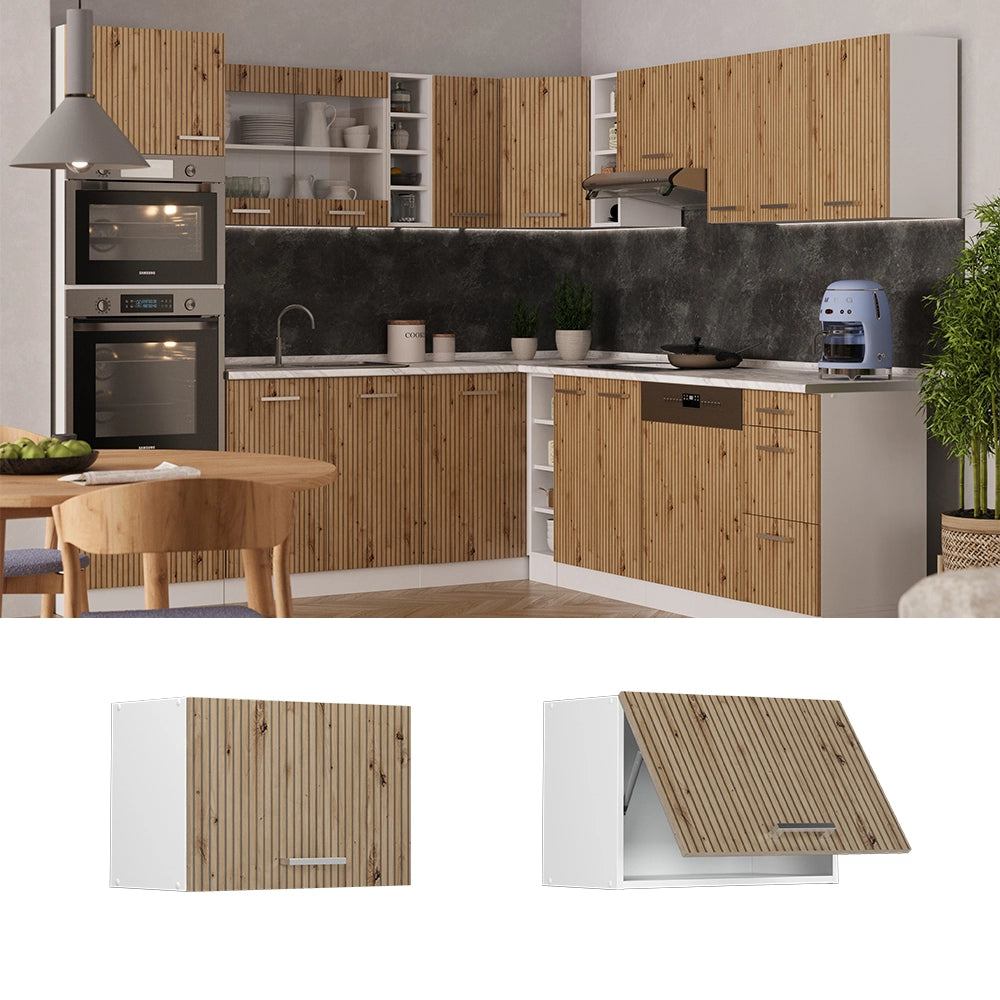 Vicco Pensile da cucina Rovere artigianale 60 cm Piatto
