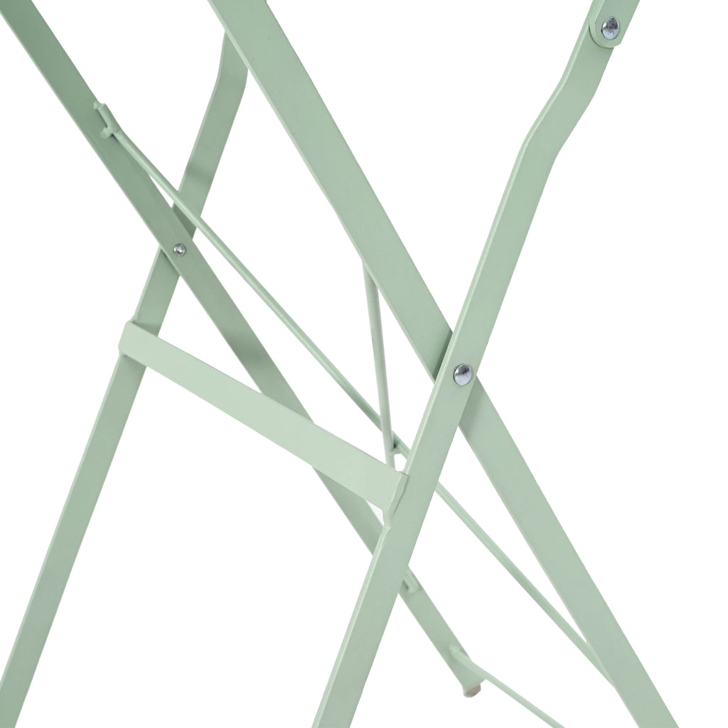 Tavolo da giardino pieghevole Verde chiaro Ã˜50x71 cm Acciaio