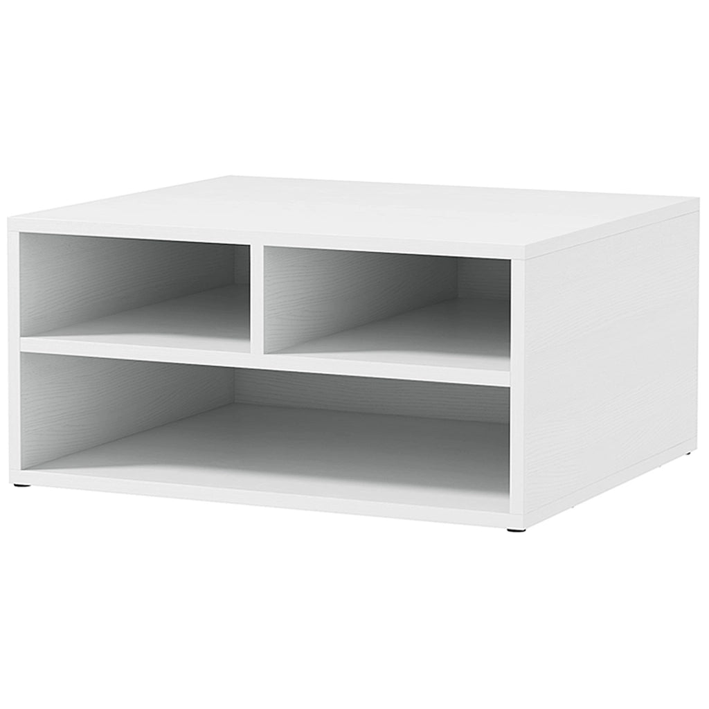 Scrivania con organizzatore e supporto stampante ¨C zephmum ¨C bianco 47x40x22,5 cm
