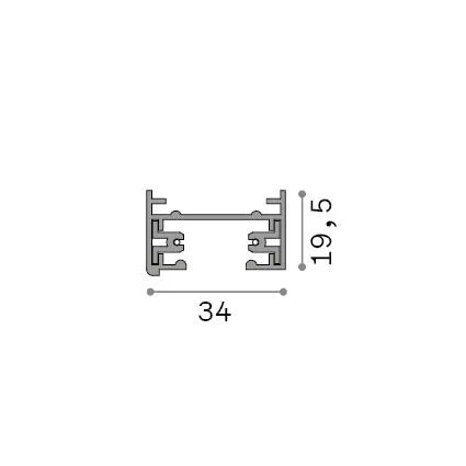 Binario Link On Off 3.5W 24V Ip20 Nero