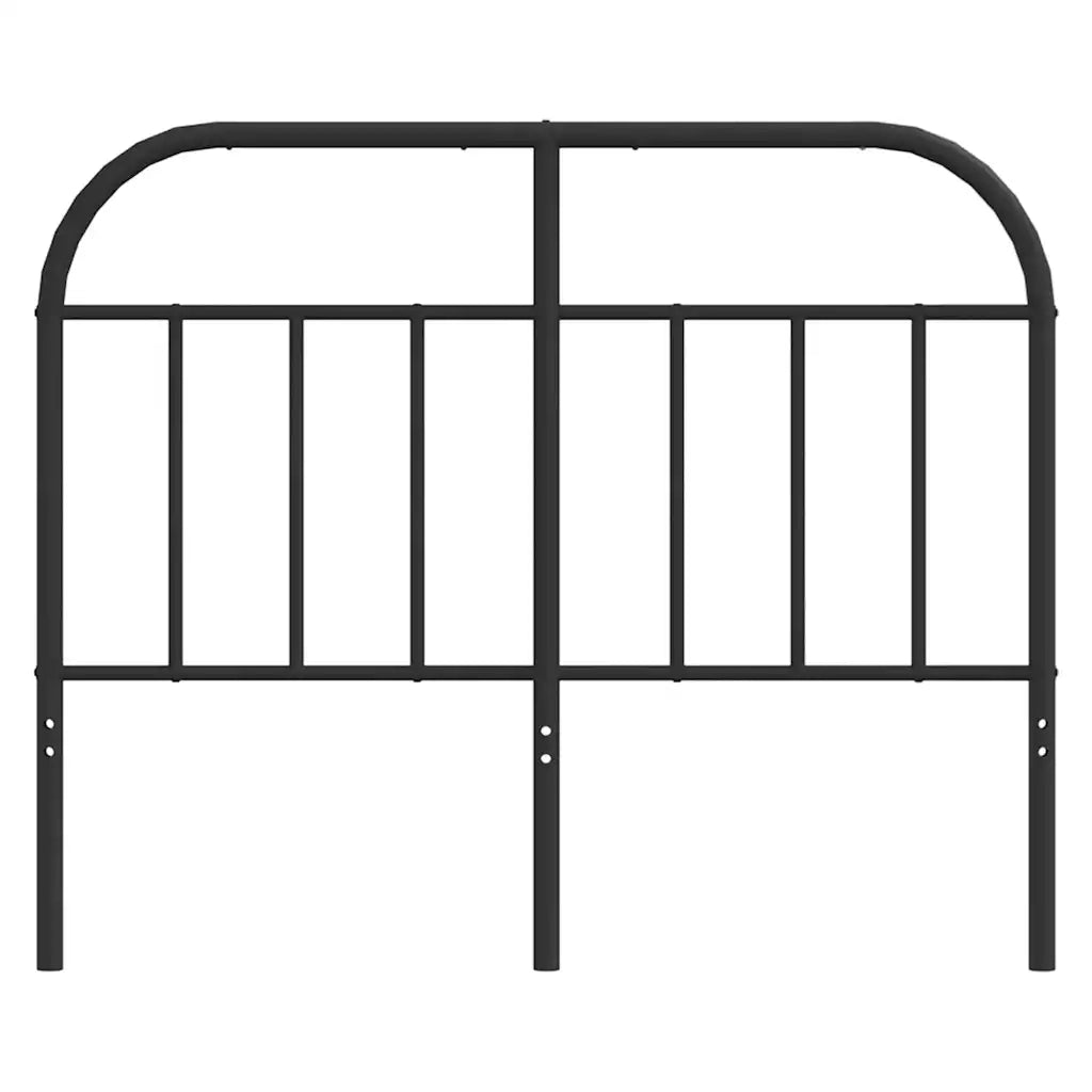 Testiera in Metallo Nero 120 cm