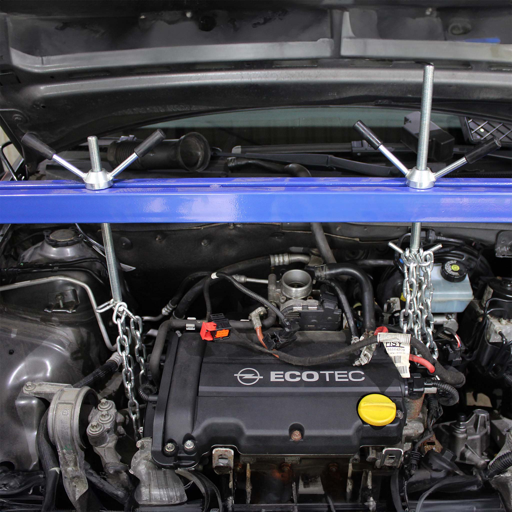 Ponte motore con portata max di 500 kg, traversa per sollevamento per riparazioni di motori