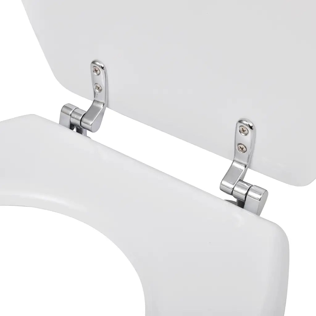 Sedile WC in MDF con Coperchio Design Semplice Bianco CFW2425451