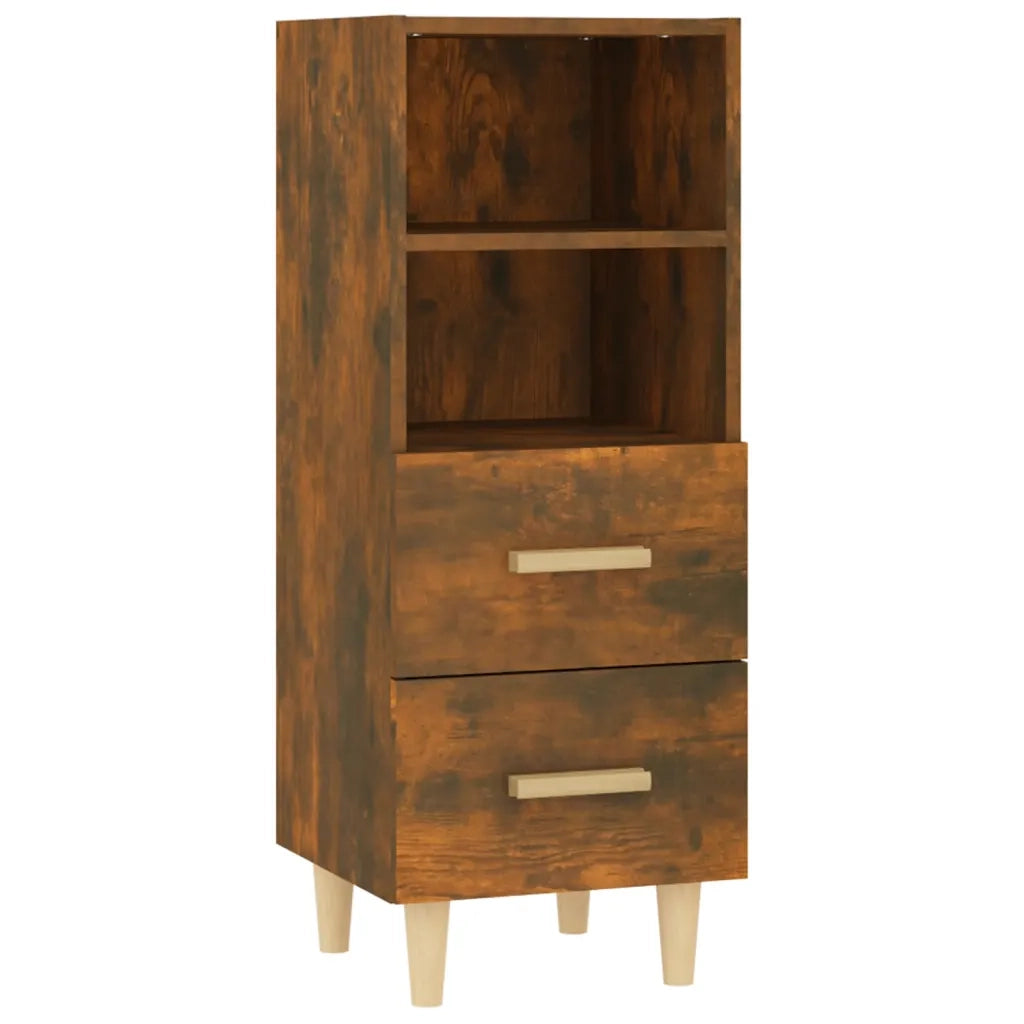 Credenza Rovere Fumo 34,5x34x90 cm in Legno Multistrato cod mxl 17796
