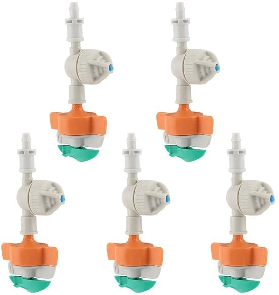 Sistema di Goccia Micro - Rotabile 360° - Irrigazione Anti-Gocciolamento - Giardino - Aspirapolvere d'Acqua Regolabile - Per Basi di Piante e Culti di Verdura