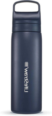 Bottiglia d'acqua a doppia parete, inaccettabile BPA, isolata a vuoto, in acciaio inossidabile 18 oz per viaggi e uso quotidiano; Mar Mediterraneo - Serie Go