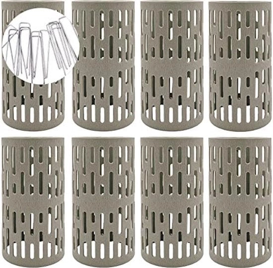 Set di 8 Protezioni per Stampa - 20 cm Protezioni in Plastica con Spiedi per Terra