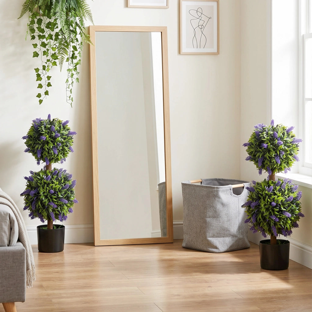 Set 2 Piante Artificiali con Vaso ¨C Xylo ¨C 70 cm Resistenti UV per Giardino e Interno