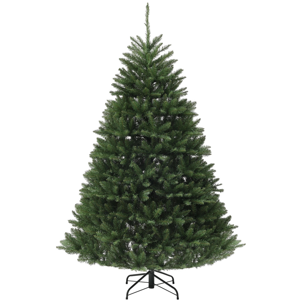 Albero di Natale Artificiale ¨C zephmum ¨C 195 cm Verde con Base in Acciaio