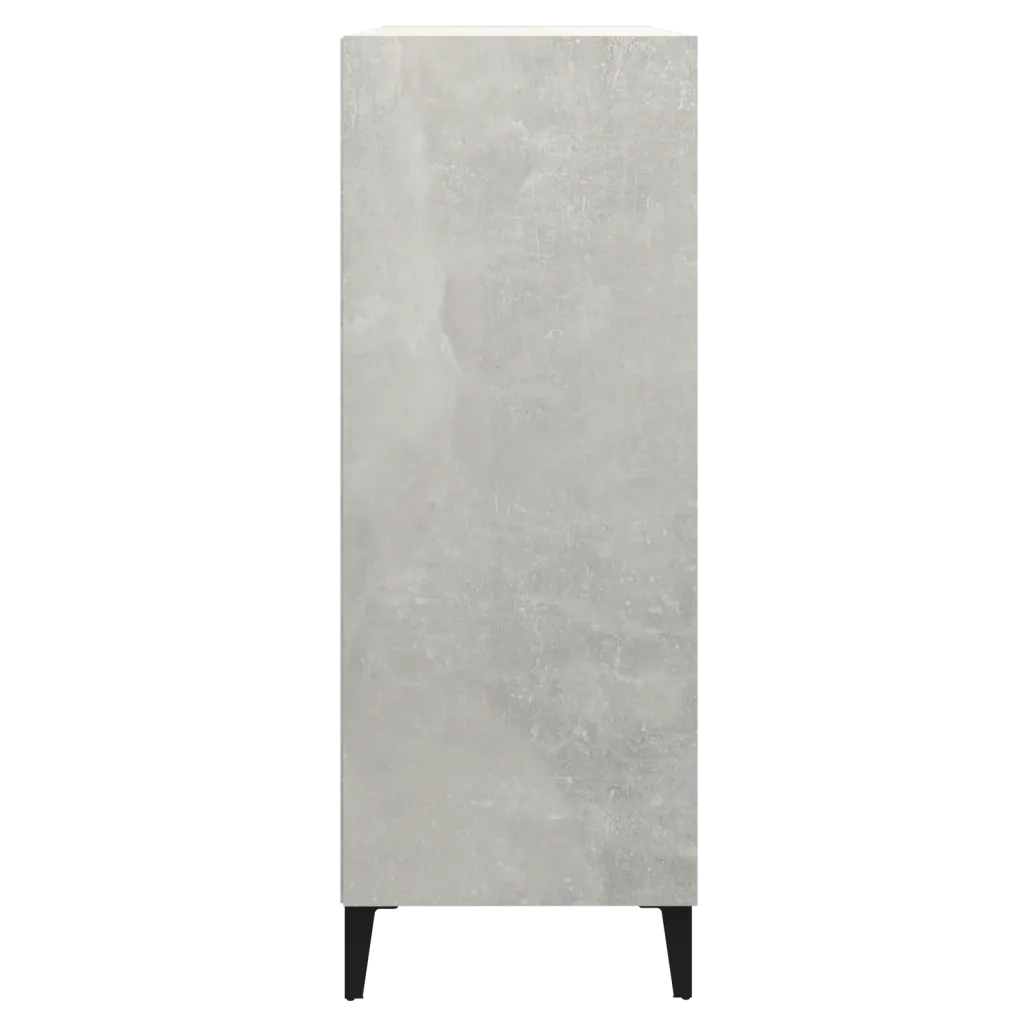 Credenza Grigio Cemento 69,5x32,5x90 cm in Legno Multistrato cod mxl 26768