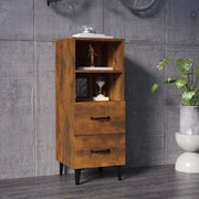 Credenza-Buffet-Armadio da cucina Rovere Fumo 34,5x34x90 cm in Legno Multistrato 206238