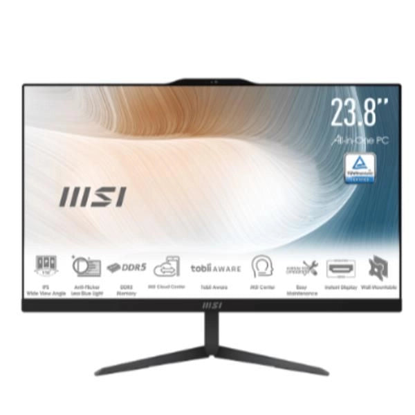 Msi pc aio 23,8 black intel core 5 120u 16gb 512gb ssd win 11 pro - 9S6-AE0721-2284