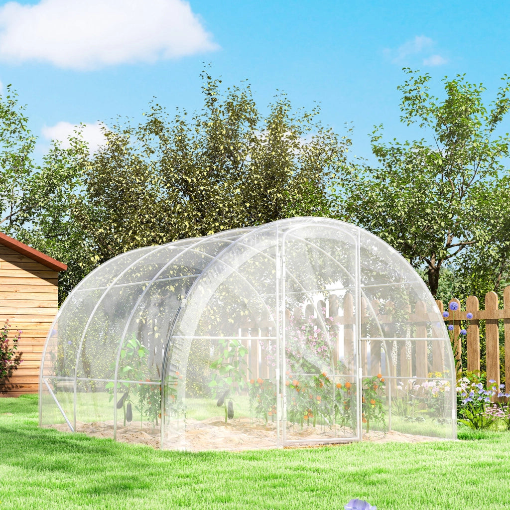 Serra Tunnel da Giardino 3x3x2m ¨C Xylo ¨C 9m2 con Porta PE 150g/m2 per Piante Verdure Fiori