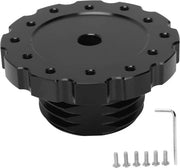 Kit di Adattamento di Fuga Rapida per Sterzo a 6 Giri in Lega di Alluminio - PCD 73 Mm - Nero