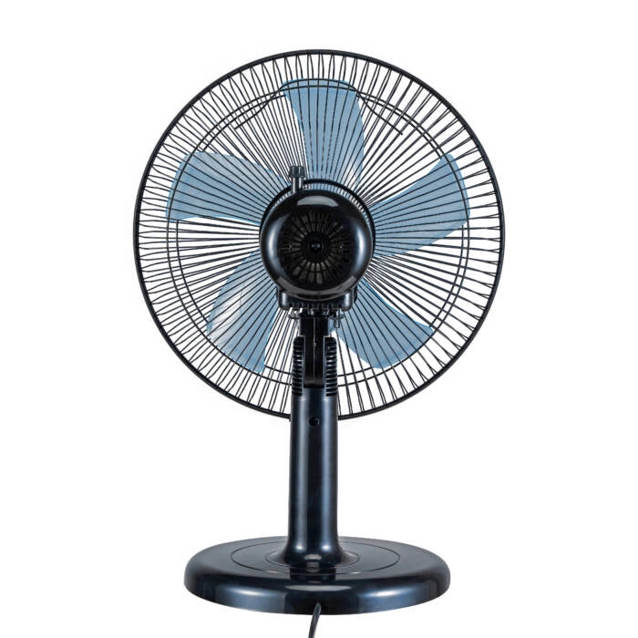 Ventilatore da tavolo 30 cm con oscillazione, 3 velocità e 5 pale silenziose 45W inclinazione regolabile - Sogo