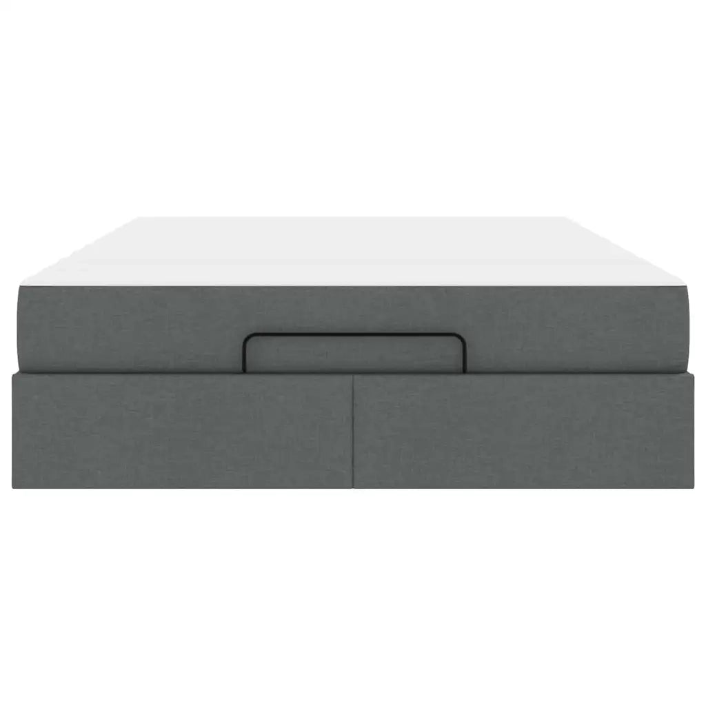 vidaXL Struttura del letto Grigio scuro 160 x 200 cm Tessuto