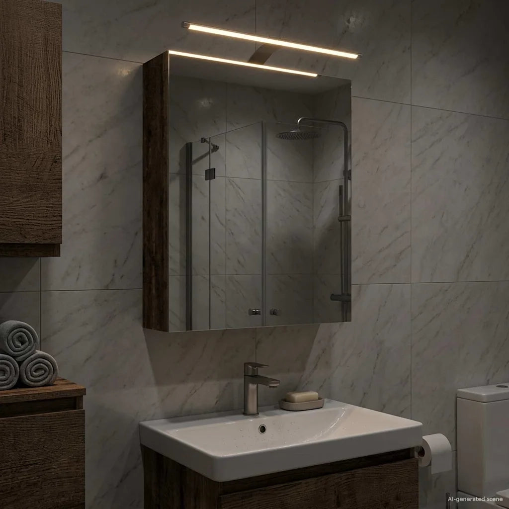 Mobiletto per specchio da bagno Legno vecchio 50 x 14,5 x 70 cm