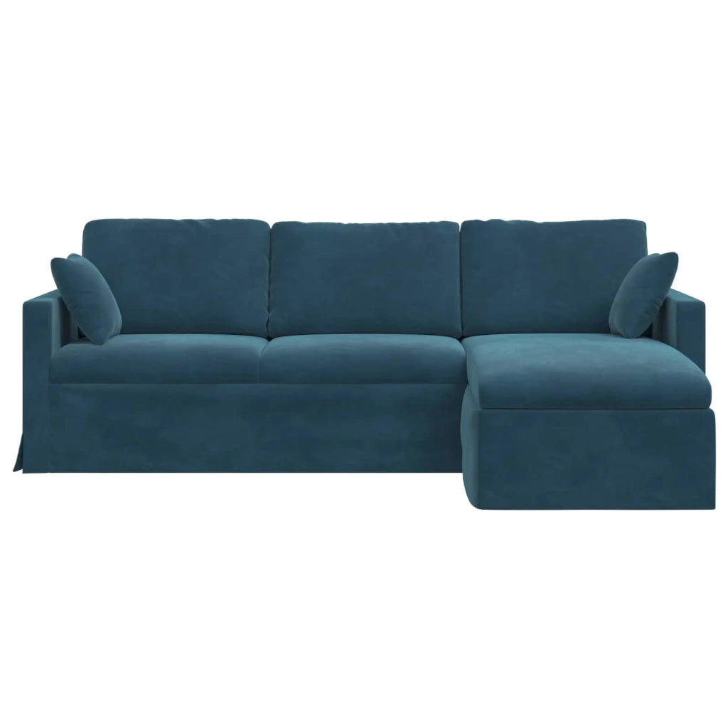 Divano Blu 228 x 134 x 80 cm Velluto 42024475