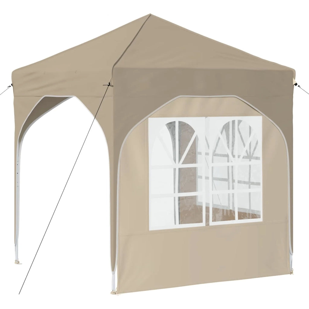 Tenda per feste a pop-up 192 x 192 x 245 cm Crema 42019823