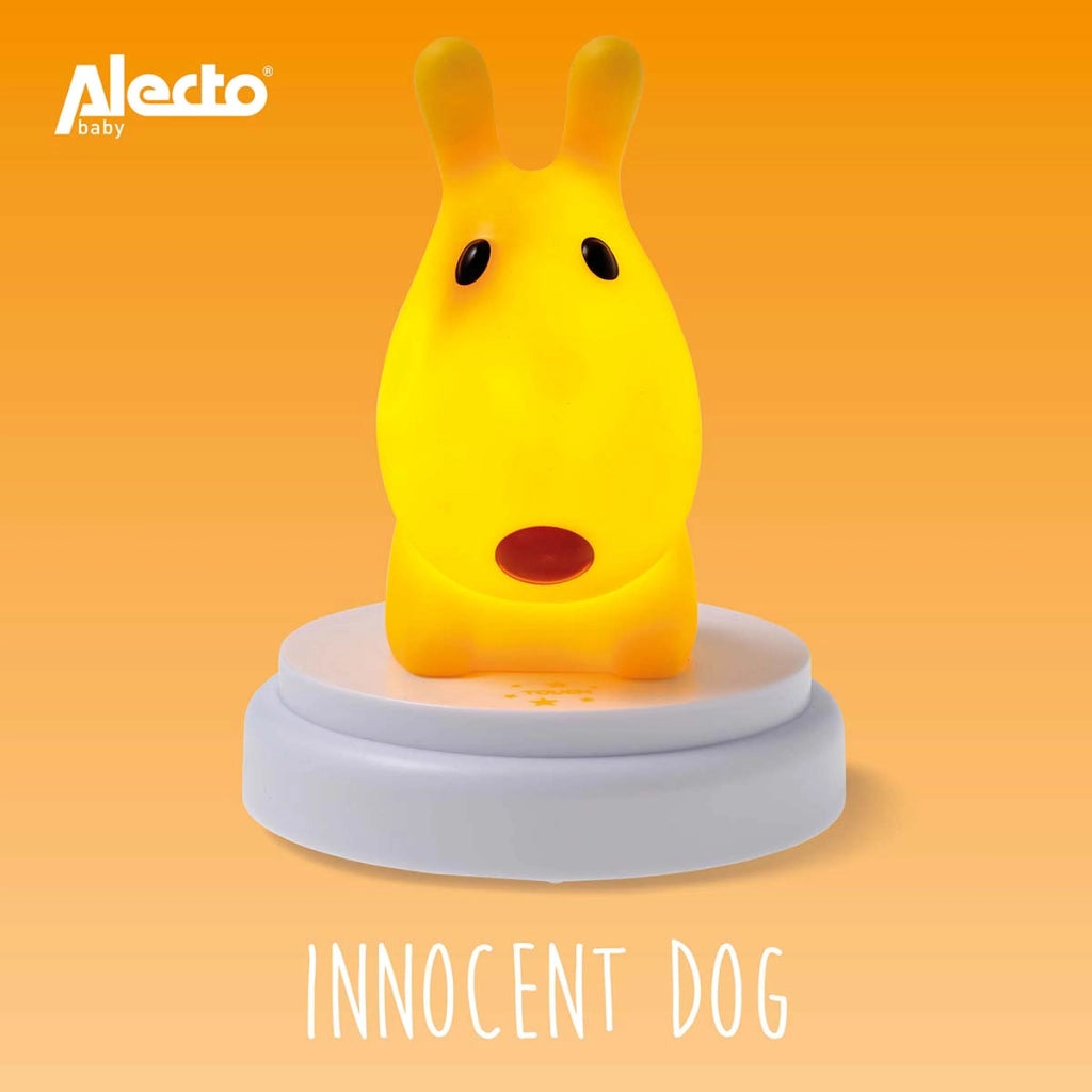 INNOCENT DOG Luce notturna per cani a LED Design divertente Giallo Alecto