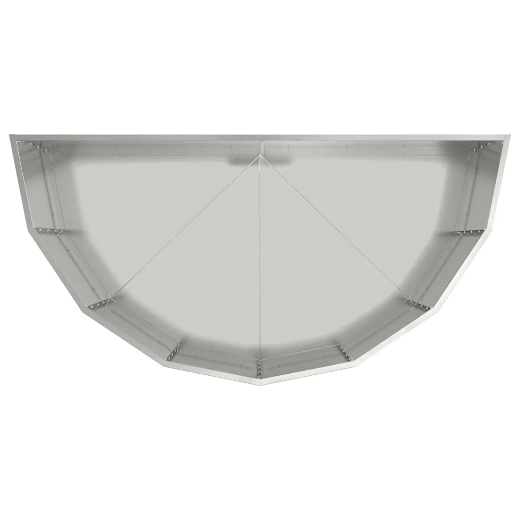 Fioriera | Cassetta per fiori | Vaso Argento 120 x 60 x 50 cm Acciaio zincato