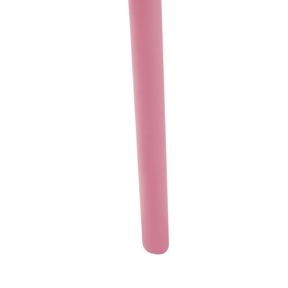 Set di 4 sedie da giardino in plastica sintetica impilabili per esterni rosa sedie impilabili e leggere