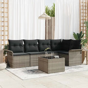 Set Divano da Giardino con cuscino 6 pcs polyrattan 3345369