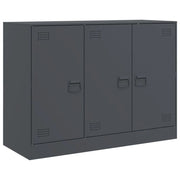 Buffet credenza cassettiera armadio mobile contenitore organizer per cucina soggiorno salotto 99 x 39 x 73 cm acciaio antracite 02_0029714