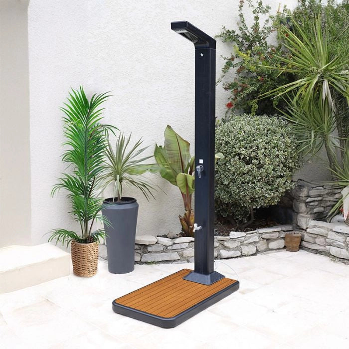 Piatto doccia 2 in 1 per doccia solare da giardino Solaris - Piatto Doccia 2 In 1 Per Doccia Solare Da Giardino Solaris Color Teak Colore: Legno