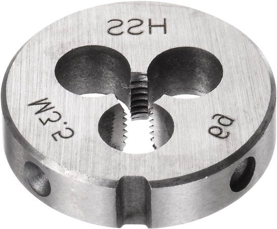 Ronde metrische schroefdraad M3,5 x 0,6 (rechts) in HSS - strumento di riparazione per taglio di viti con metrische schroefdraad - attrezzo di alta qualità con taglio preciso e più.