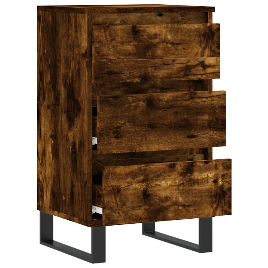 Credenza Rovere Fumo 40x35x70 cm in Legno Multistrato 831105