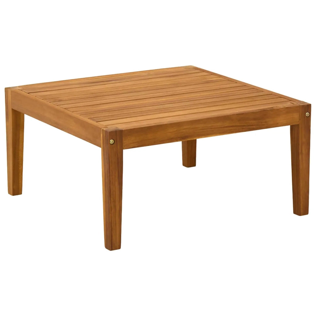 Tavolino da Giardino-Tavolo da Esterno Legno di Acacia Massello Naturale 406791