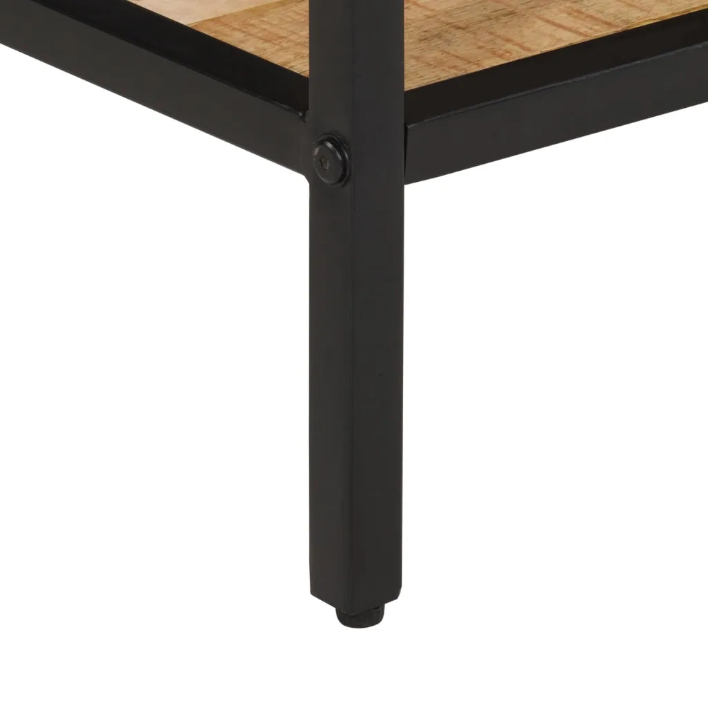 vidaXL Tavolino da Salotto 55x55x45 cm Legno Massello di Mango Grezzo