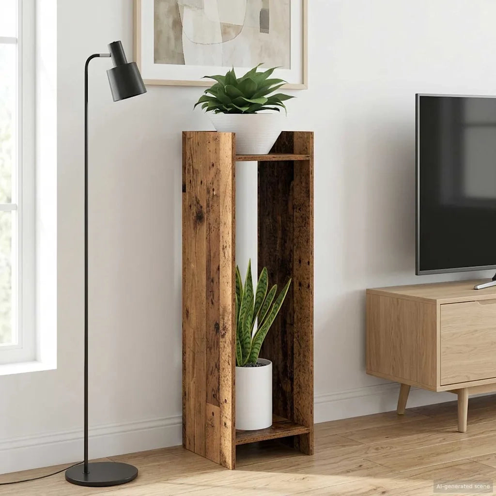 Supporto per piante Legno vecchio 30 x 30 x 100 cm 899574