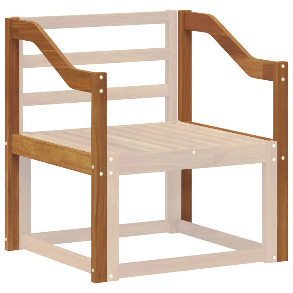 Bracciolo 2 pcs Naturale 59 x 4 x 73 cm 900516