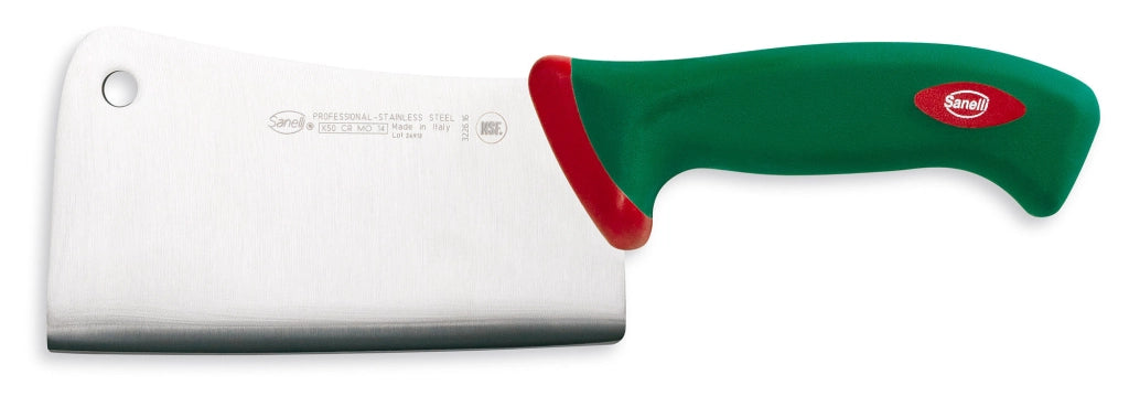 Coltello Falcetta Pesante Lama 16 cm Manico Antiscivolo Sanelli Premana Verde/Rosso
