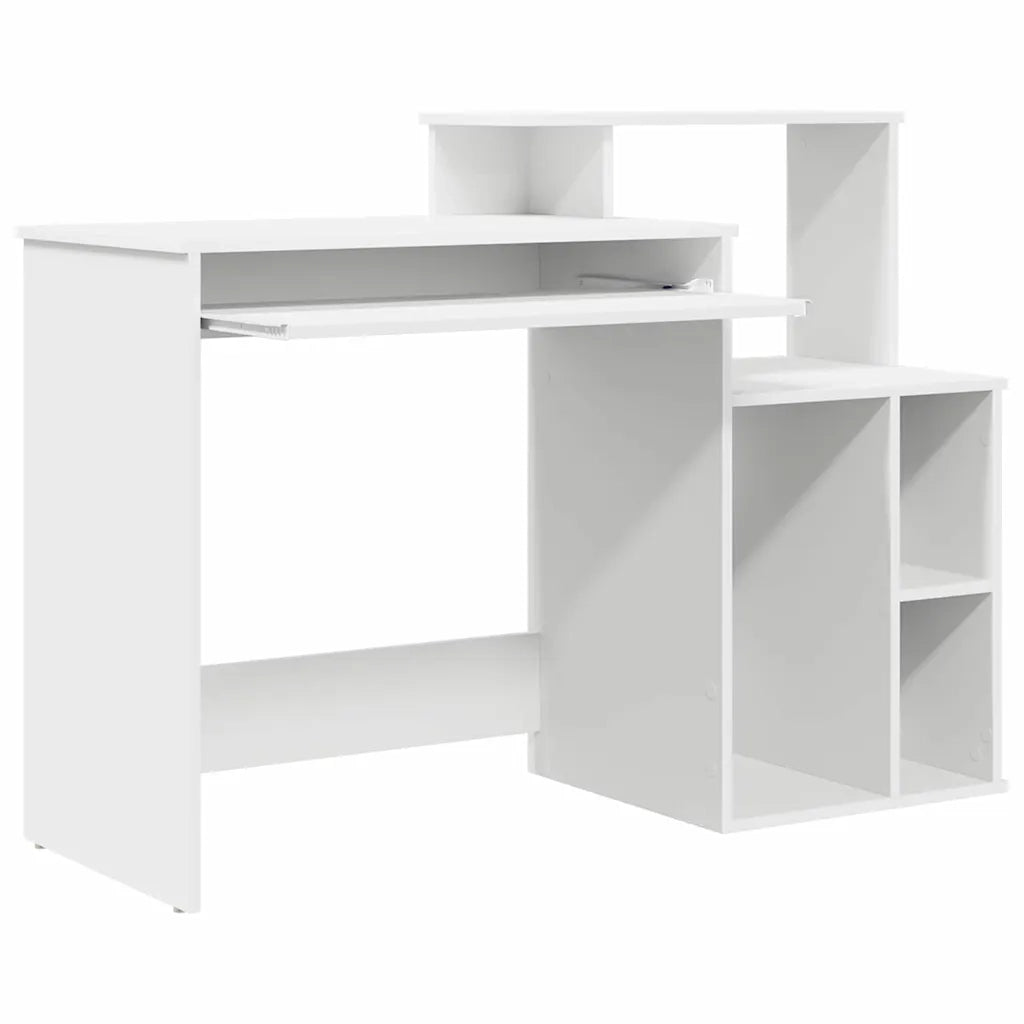 Scrivania Bianco 120,5 x 44 x 88,5 cm Legno multistrato 869474