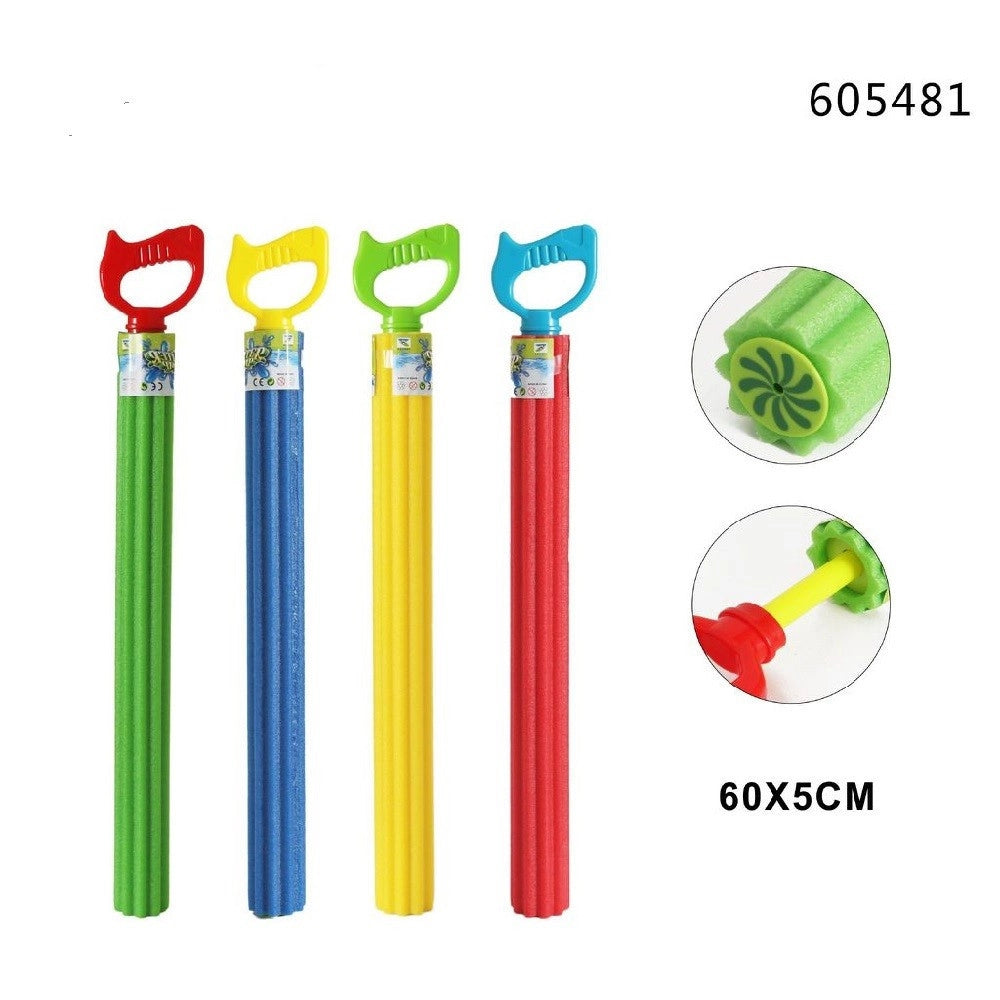 Trade Shop - Pistola Acqua 60x5cm Tubo Bambini Schiuma Gioco Giardino Piscina Spiaggia 605481 -