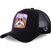 Cappellino da baseball nero con personaggio dei cartoni animati Dragon Ball KAME