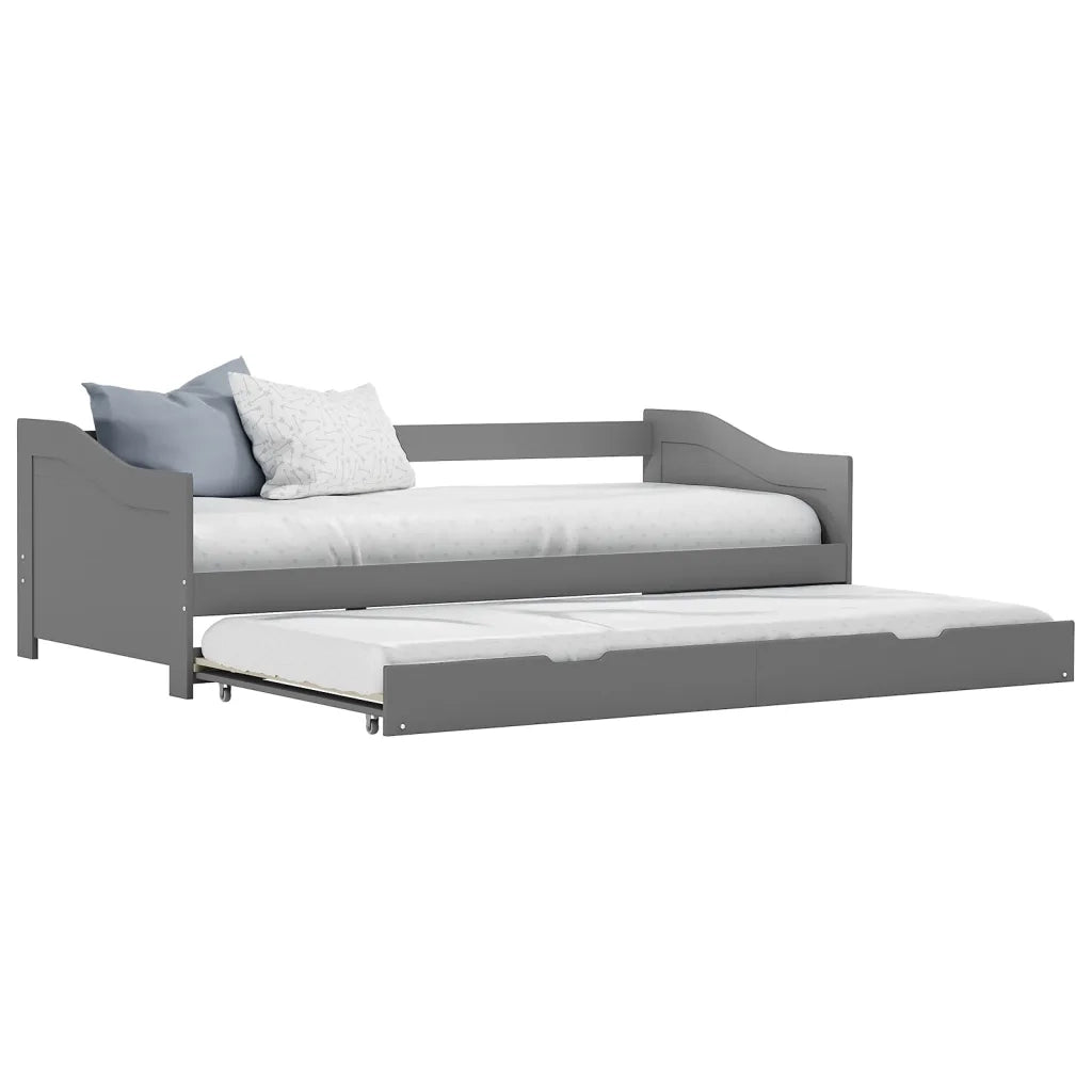 Dormeuse Estraibile senza Materasso-Divano Letto Grigia 90x200 cm