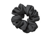 Scrunchies Elastico Per Capelli Crespi 100% Seta In Tinta Unita - Scrunchies - Grigio Scuro