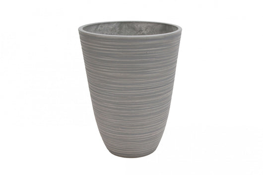 Vaso Piccolo Anemone Ø25,5x32,5 cm in Fibra sintetica Antracite