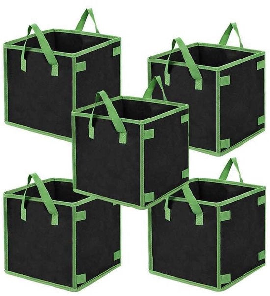 Zaino per innaffiare, zaino per piante, sacchetto di giardinaggio quadrato, piantare e far crescere le piante, 5 pacchi, 10,6 pollici