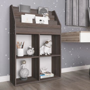 Portariviste Bambini Grigio Rovere Sonoma 71x30x114 Multistrato 339533