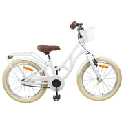 Bicicletta per Bambini 24 Pollici per 8-12 anni Bianco